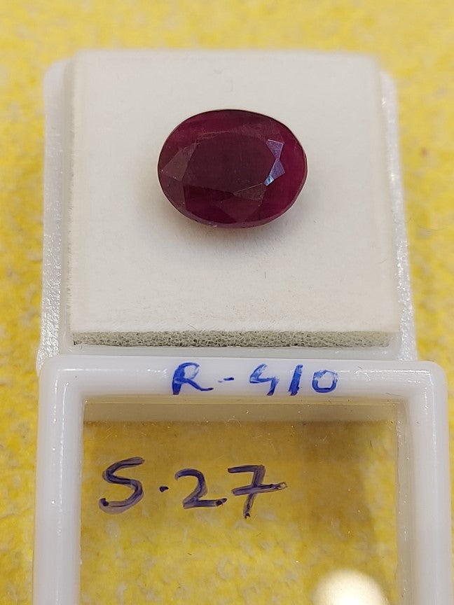5.27 Carat Natural Old Ruby