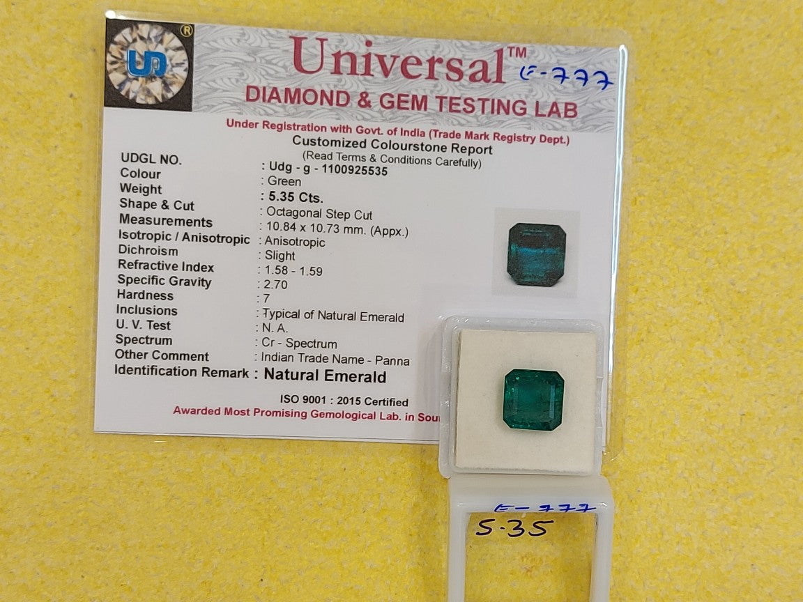5.35 Carat Natural Emerald Stone