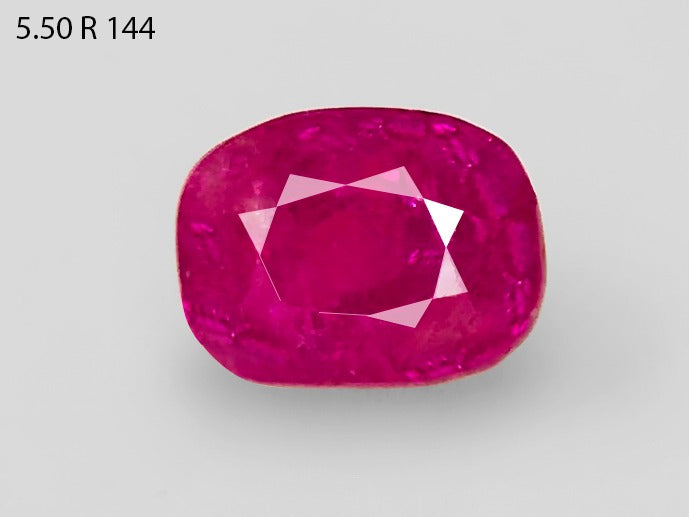 R-144 5.50 Carat Natural Old Ruby