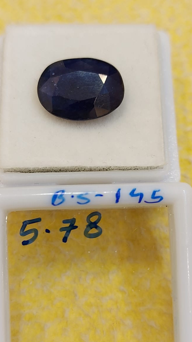 5.78 Carat Natural Blue Sapphire Stone