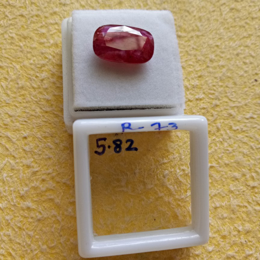 5.82 Carat Natural Old Ruby