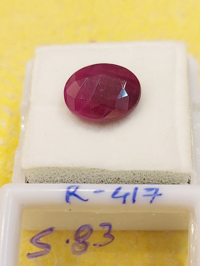 5.83 Carat Natural Old Ruby