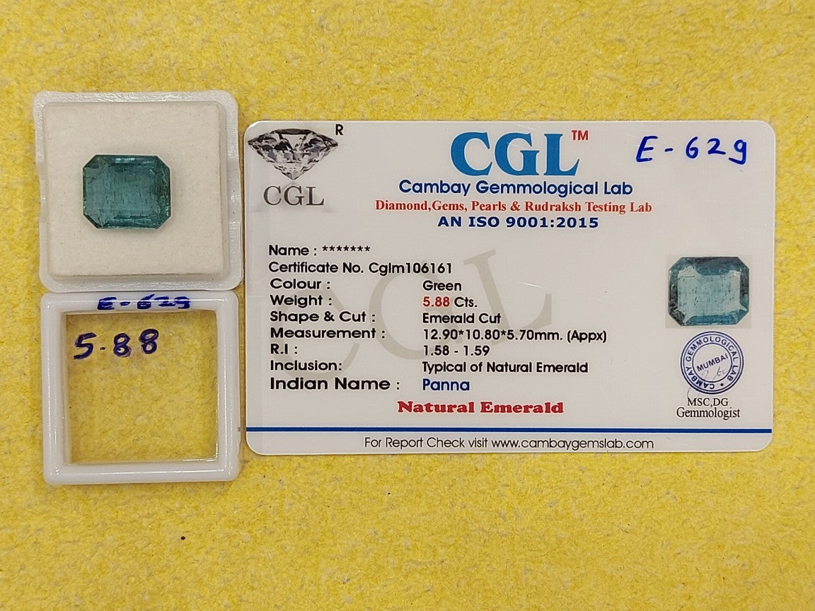 5.88 Carat Natural Emerald Stone