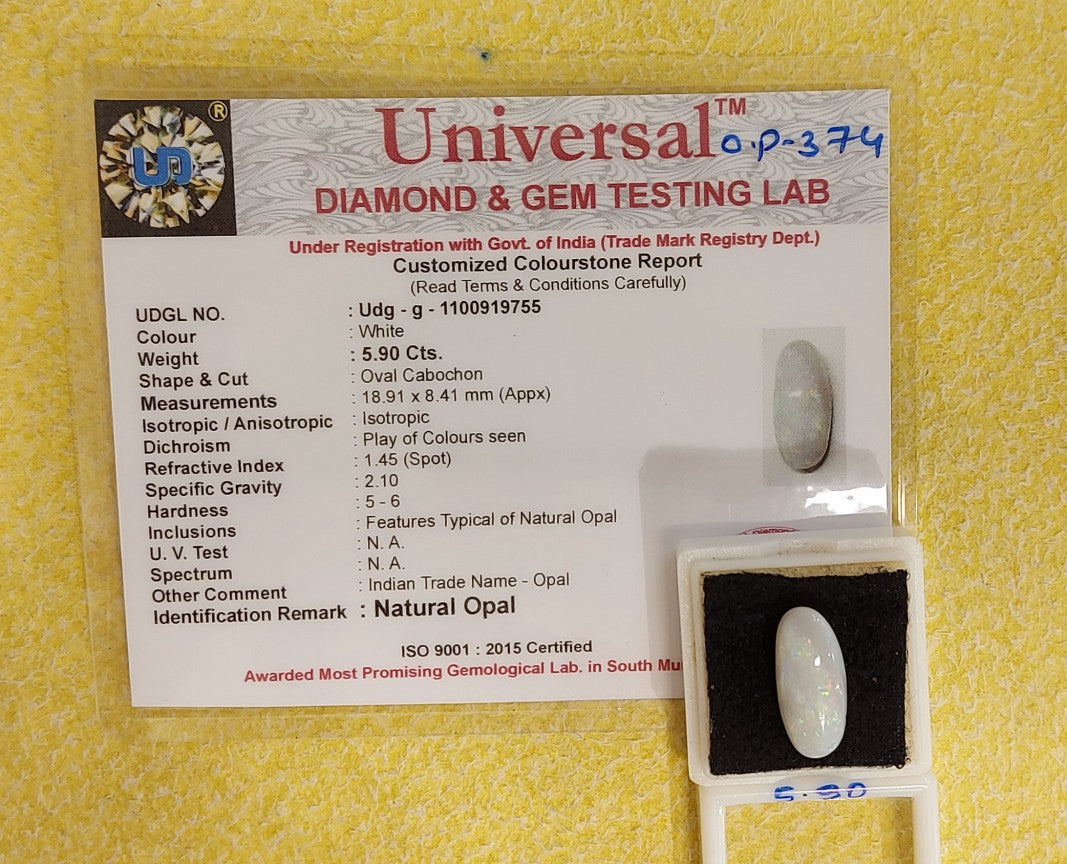 5.90 Carat Natural Opal Stone