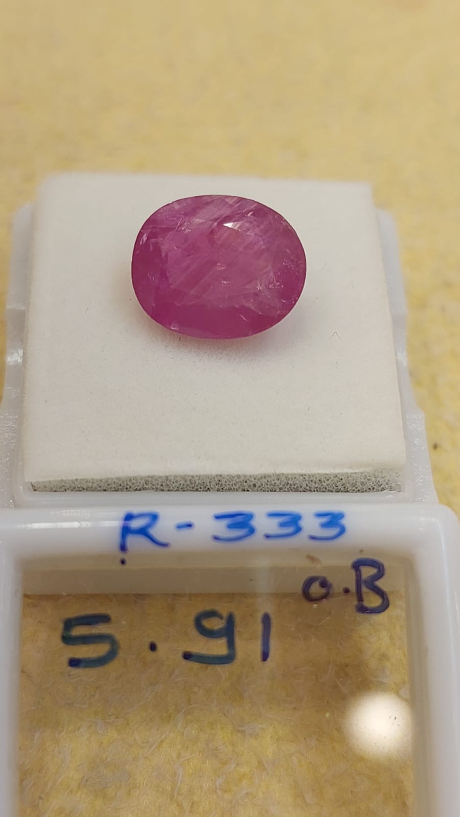 5.91 Carat Natural Old Ruby