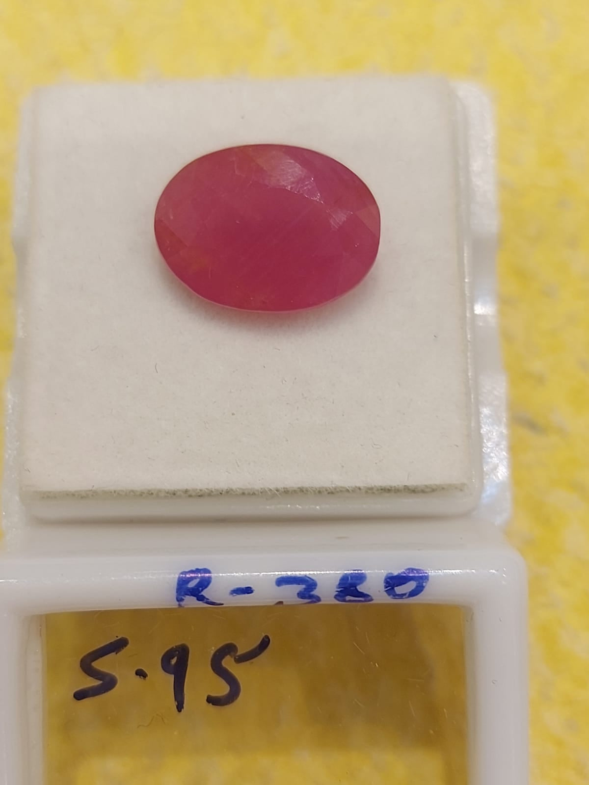 5.95 Carat Natural Old Ruby
