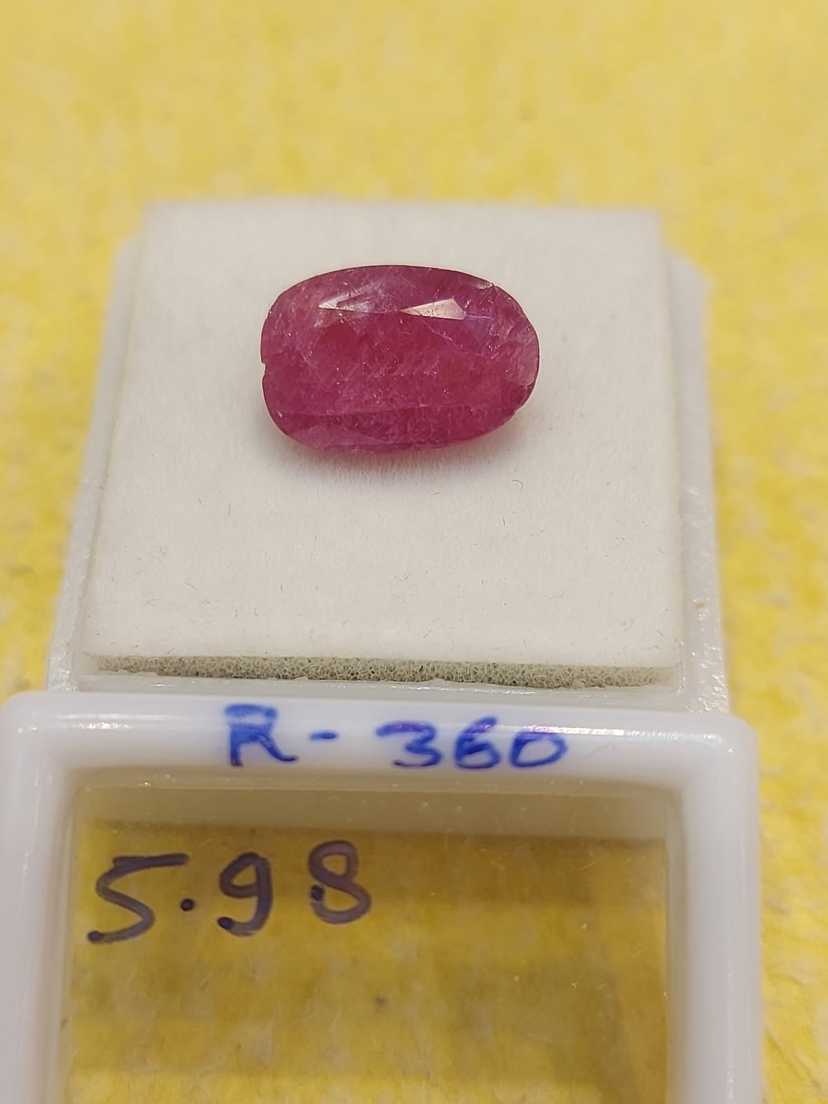 5.98 Carat Natural Old Ruby