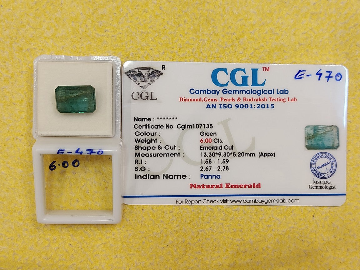 6.00 Carat Natural Emerald Stone