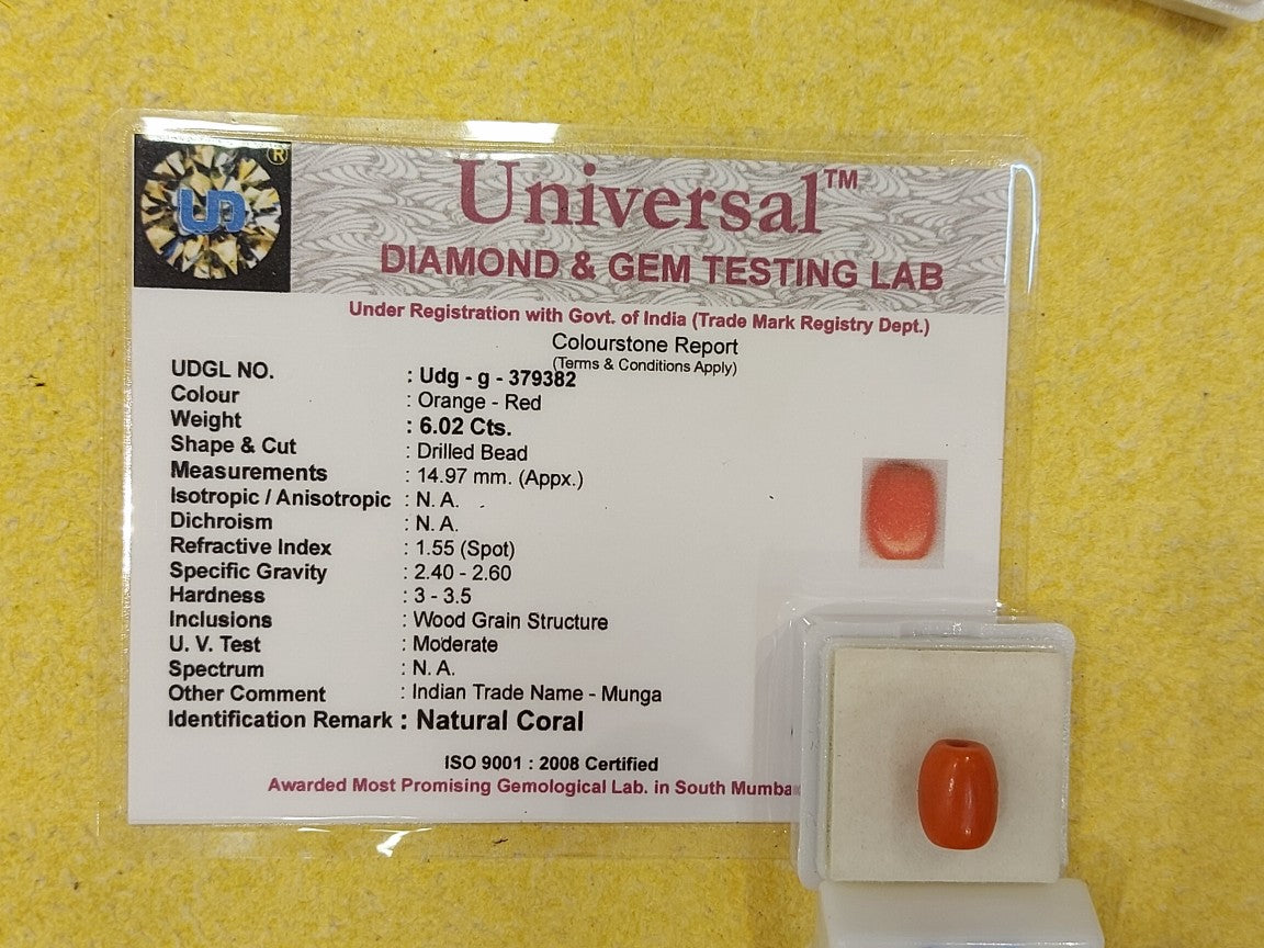 6.02 Carat Natural Coral