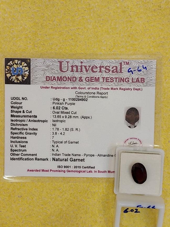 6.02 Carat Natural Garnet