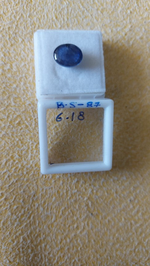 6.18 Carat Natural Blue Sapphire Stone
