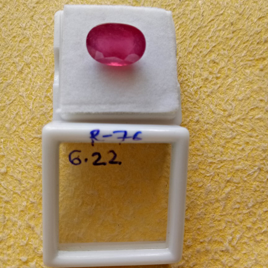 6.22 Carat Natural Old Ruby