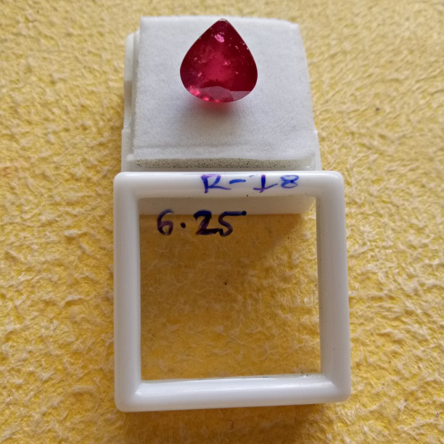 6.25 Carat Natural Old Ruby
