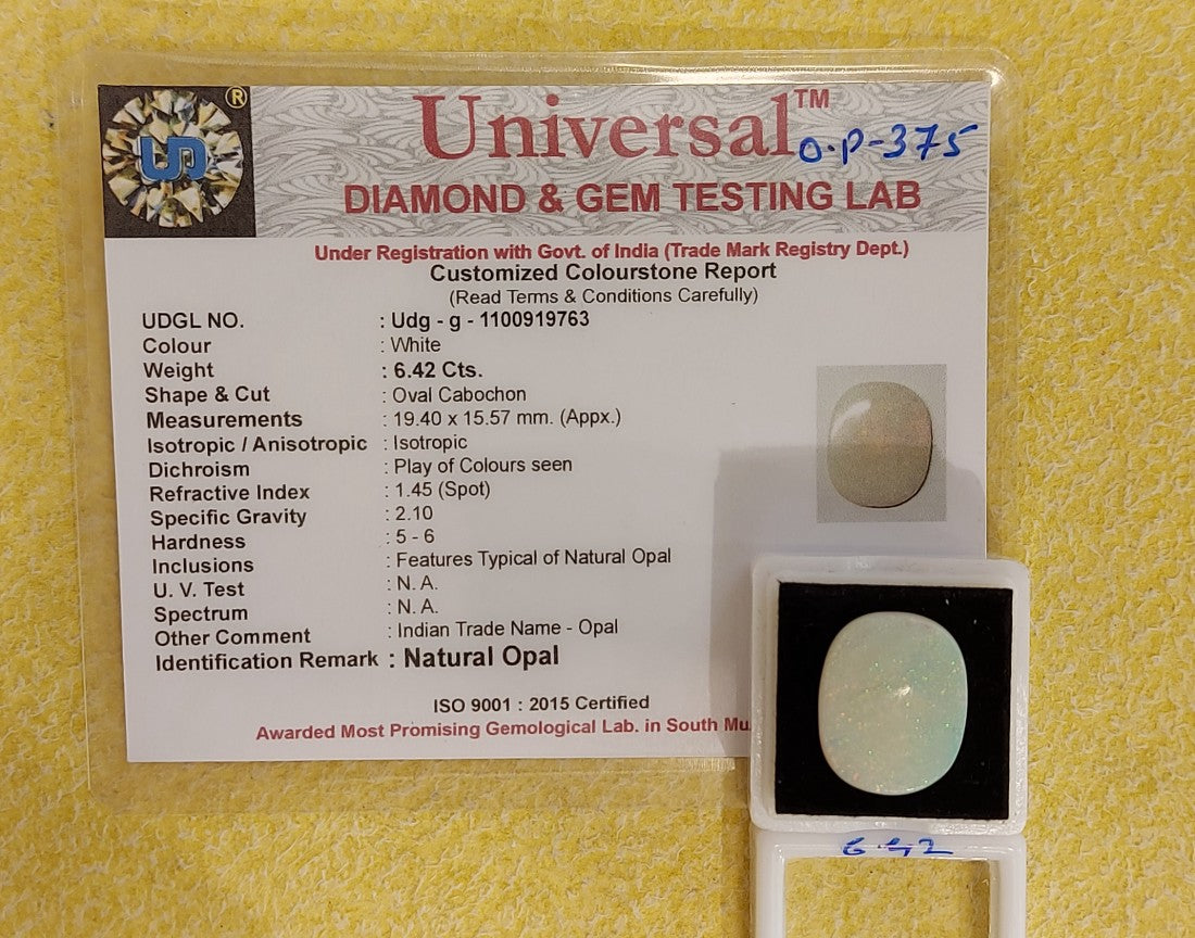 6.42 Carat Natural Opal Stone