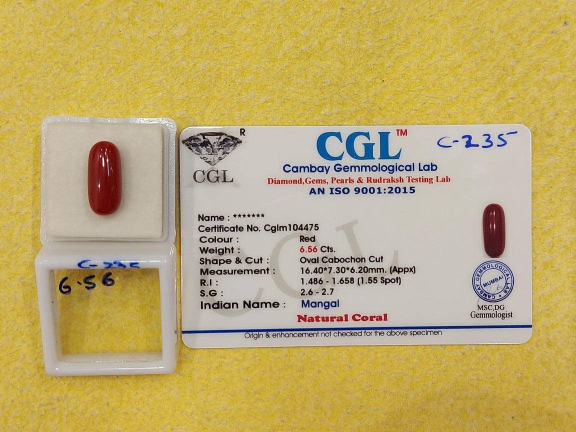 6.56 Carat Natural Coral