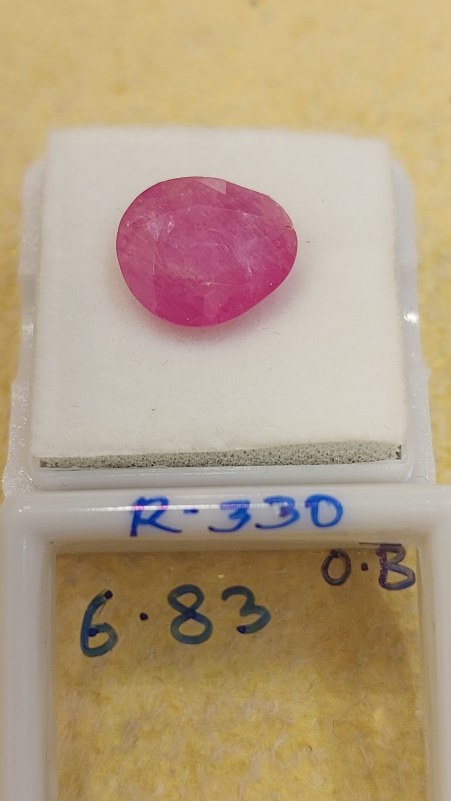6.83 Carat Natural Old Ruby