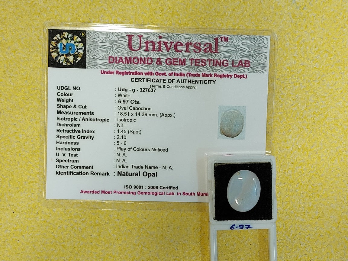 6.97 Carat Natural Opal Stone