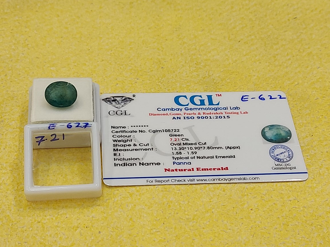 7.21 Carat Natural Emerald Stone