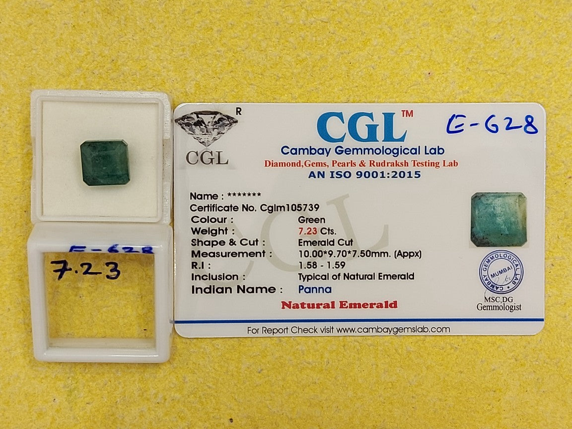 7.23 Carat Natural Emerald Stone