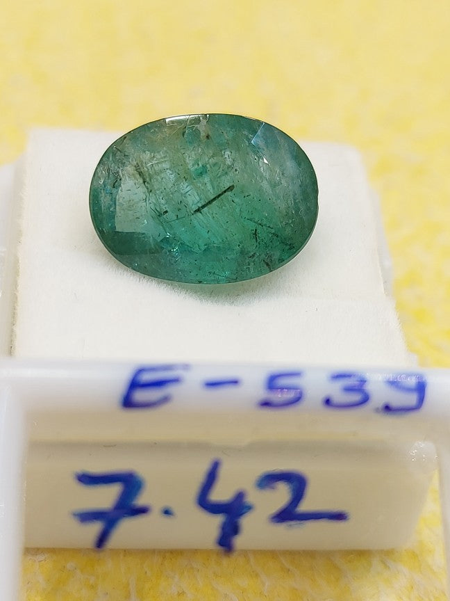 7.42 Carat Natural Emerald Stone