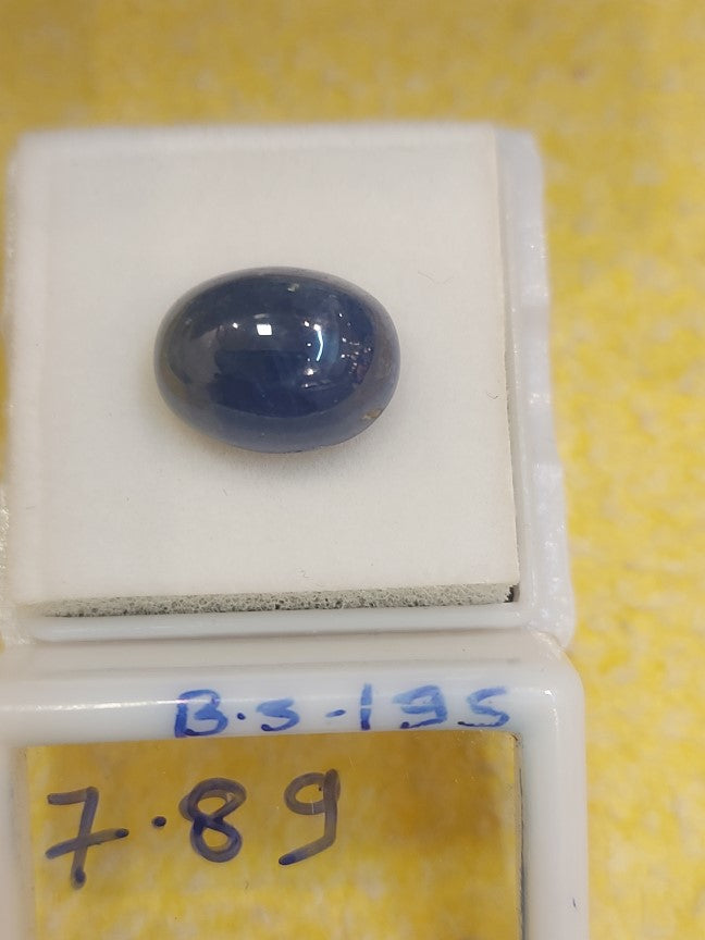 7.89 Carat Natural Blue Sapphire Stone