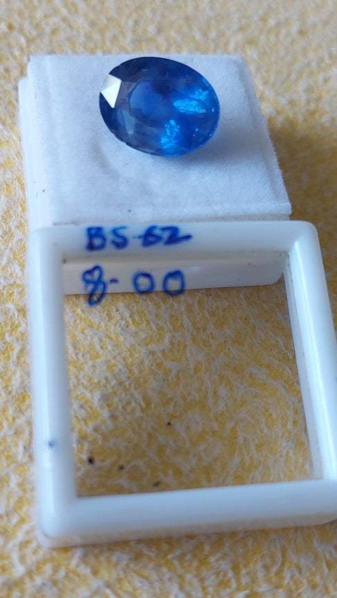 8.00 Carat Natural Blue Sapphire Stone