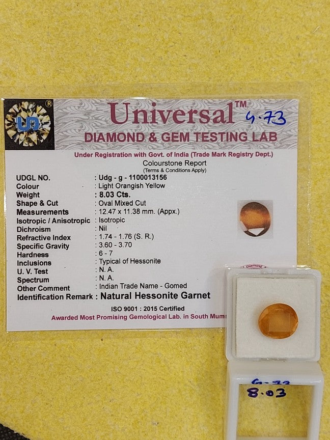 8.03 Carat Natural Garnet