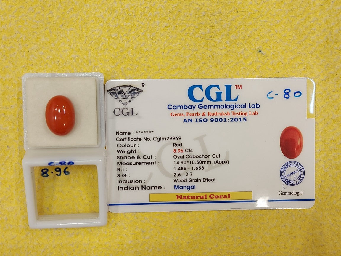 8.96 Carat Natural Coral