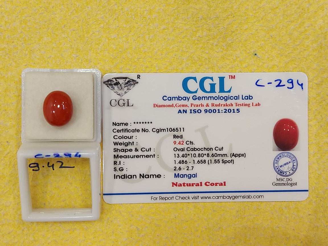 9.42 Carat Natural Coral