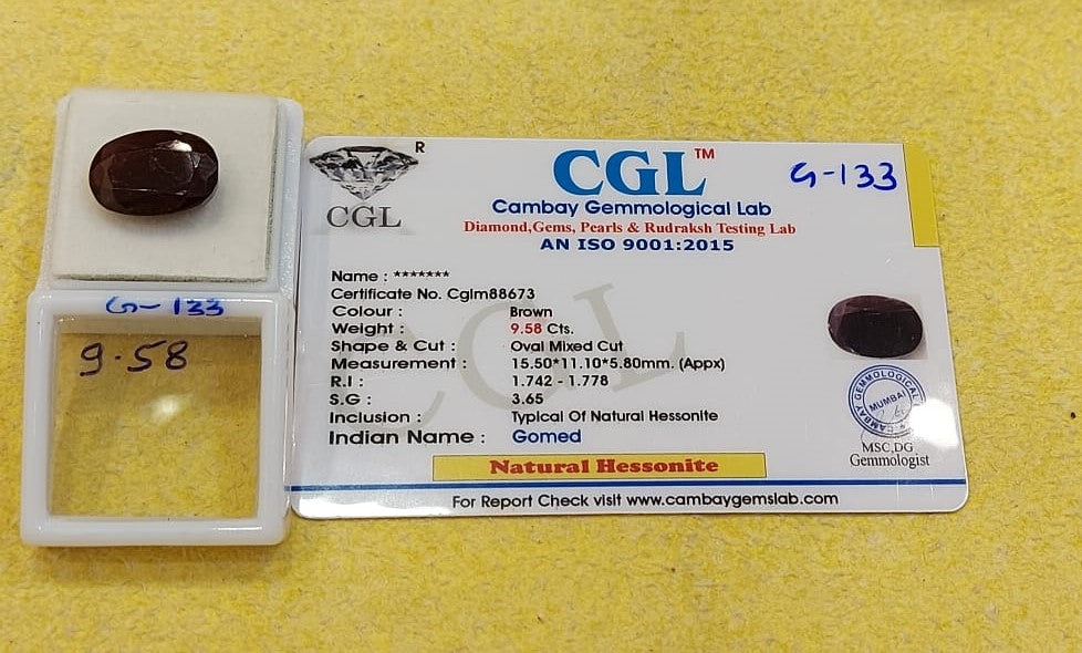 9.58 Carat Natural Garnet