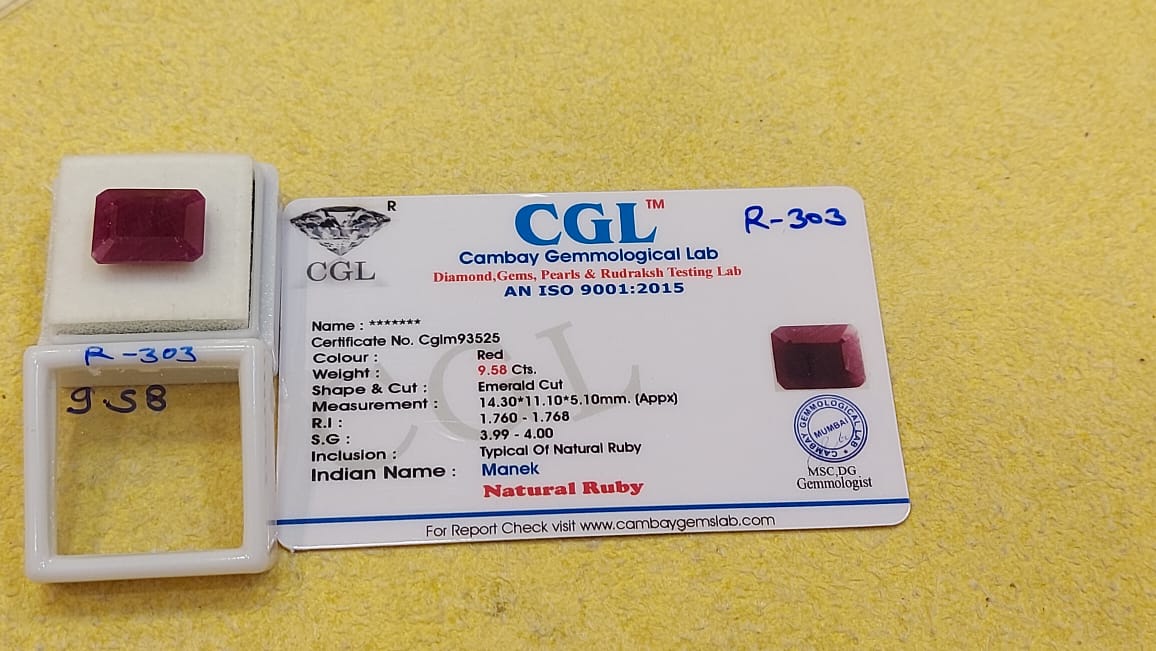 9.58 Carat Natural Old Ruby