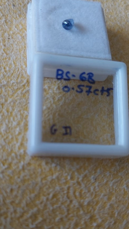 B.S-68 0.57 Carat Natural Blue Sapphire Stone