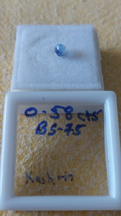 0.58 Carat Natural Blue Sapphire Stone