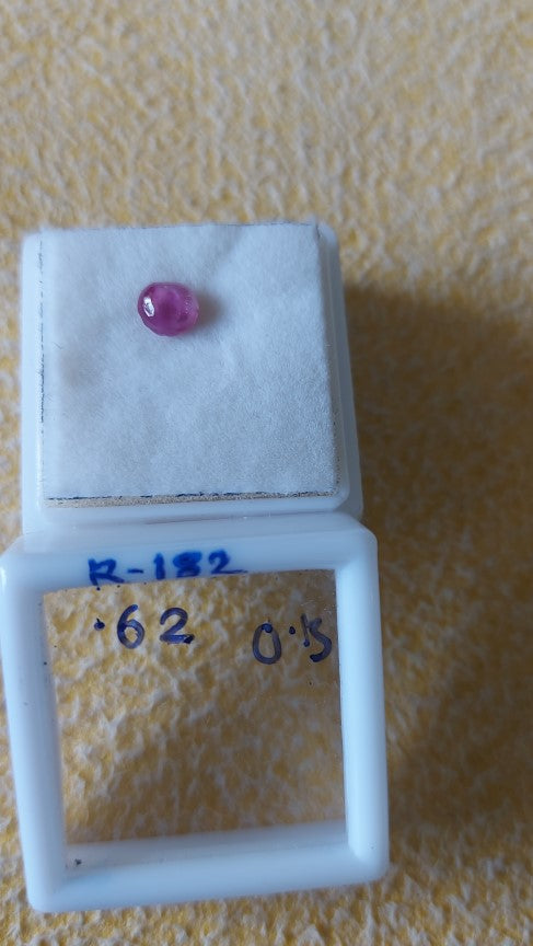 0.62 Carat Natural Old Ruby