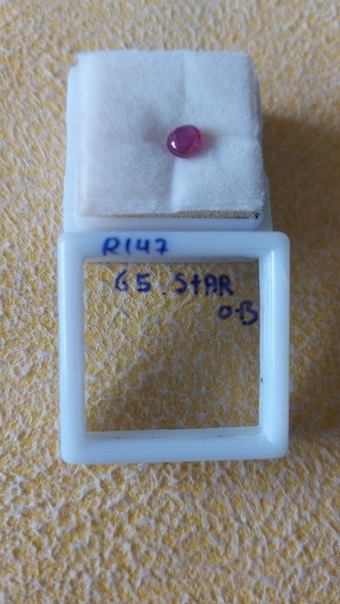 0.65 Carat Natural Old Ruby