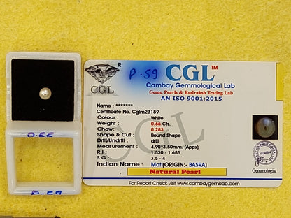 0.66 Carat Natural Pearl
