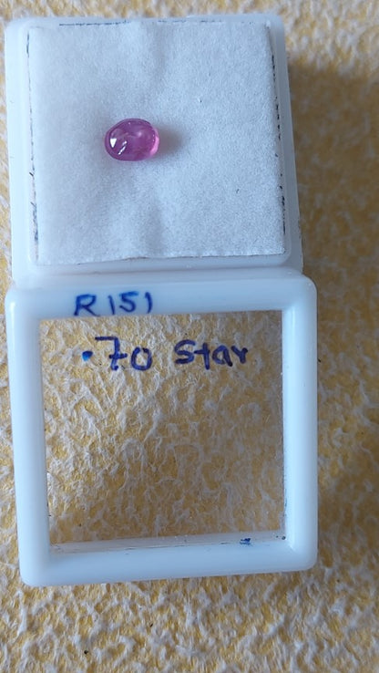 0.70 Carat Natural Old Ruby