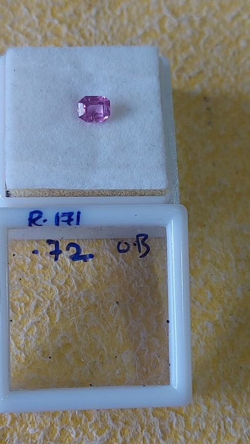 0.72 Carat Natural Old Ruby