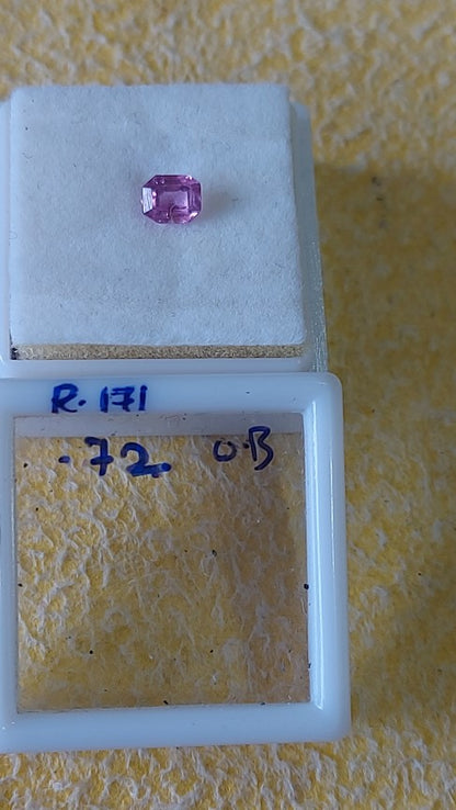 0.72 Carat Natural Old Ruby
