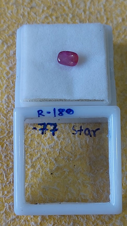 0.77 Carat Natural Old Ruby