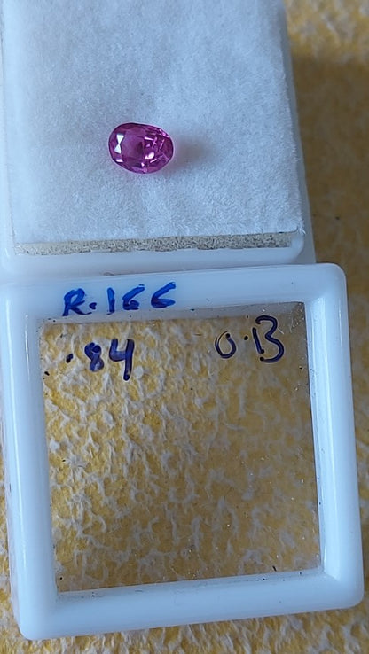0.84 Carat Natural Old Ruby