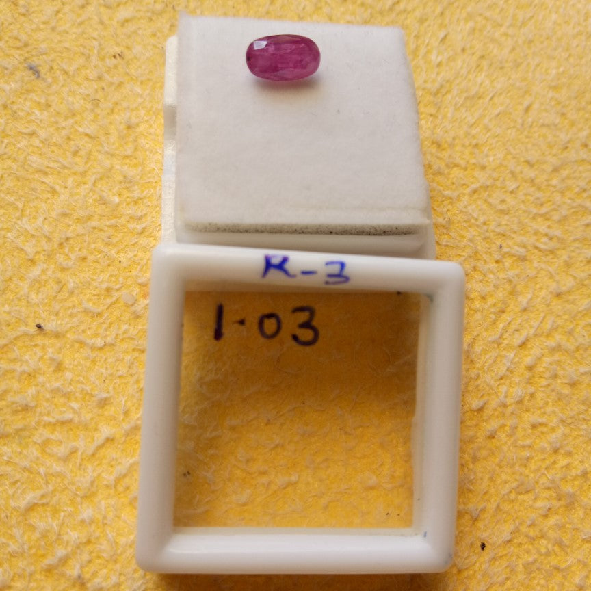 1.03 Carat Natural Old Ruby