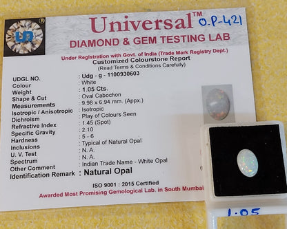 1.05 Carat natural Opal Stone