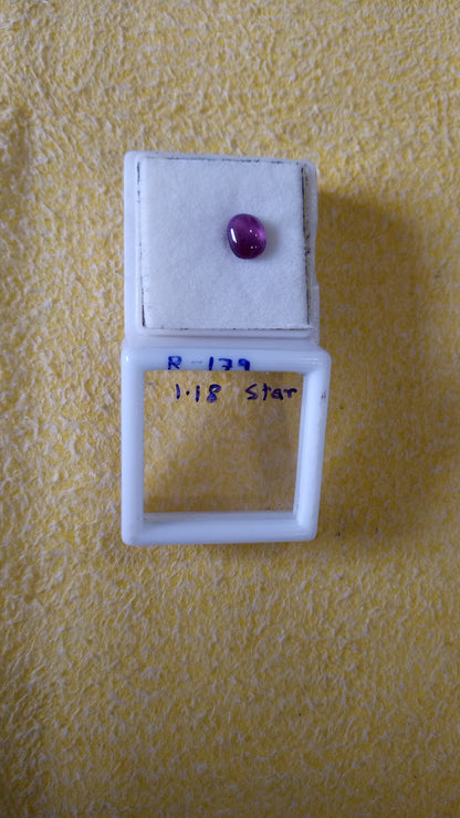 1.18 Carat Natural Old Ruby