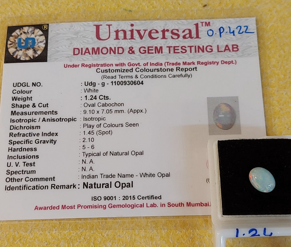 1.24 Carat Natural Opal Stone