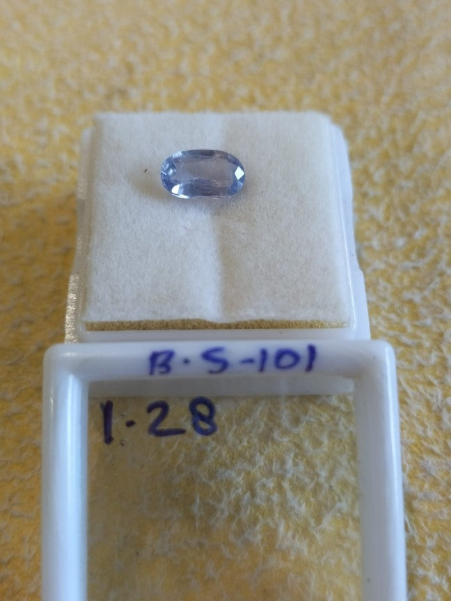 1.28 Carat Natural Blue Sapphire Stone