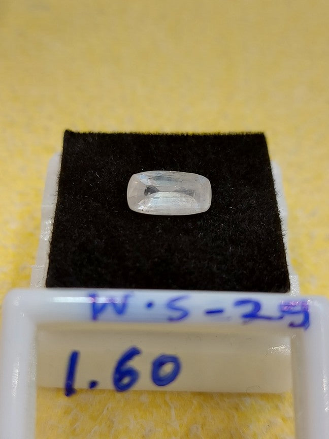 1.60 Carat Natural White Sapphire Stone