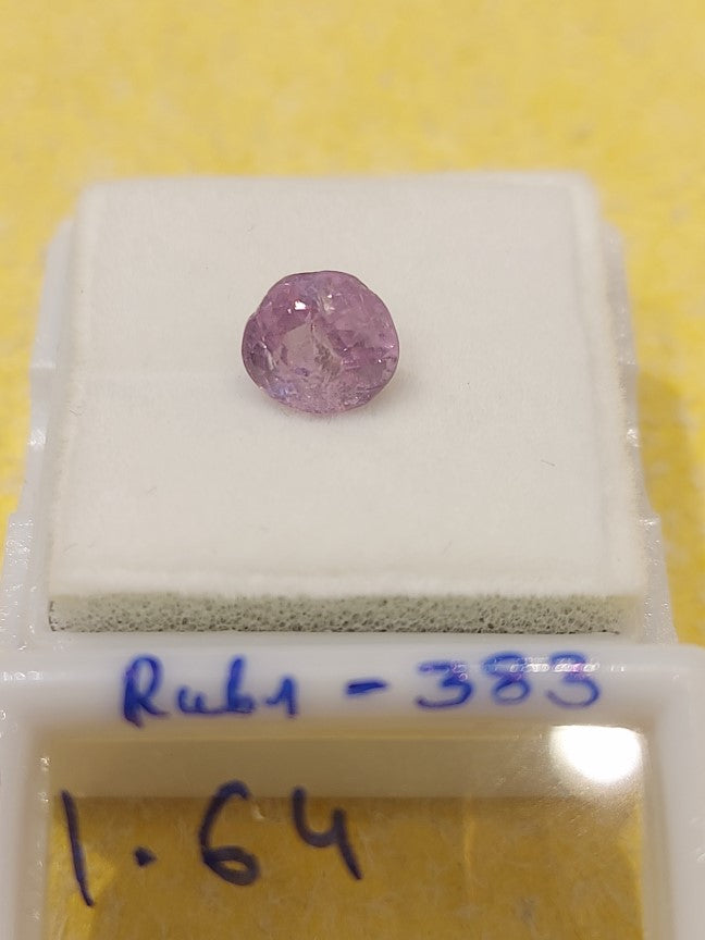 1.64 Carat Natural Old Ruby
