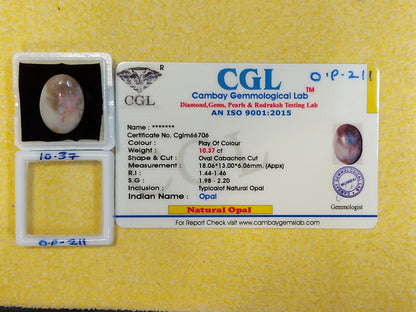 10.37 Carat Natural Opal Stone