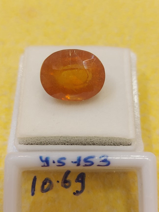 10.69 Carat Natural Yellow Sapphire Stone